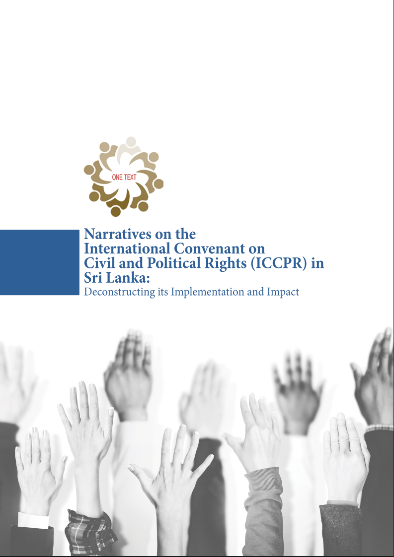 Cover image for Narratives on the International Covenant on Civil and Political Rights (ICCPR) in Sri Lanka